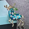 Brooches Zlxgirl Jewelry Nice Women's Christmas Sika Deer Animal Colorful Enamel Hijab Pins Scarf Fine Bags Bijoux