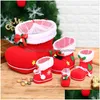 Kerstdecoraties Candy Boots Child Cadeau Rood gevormd doos Holiday Party Supplies Decoratieve hanger Xmas Tree Drop Delivery Home G DHVZP