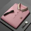 Męskie polo letnie koszule polo męskie luksusowe marka luksusowa moda moda z krótkim rękawem koszule polo -polo męskie wiosna wysokiej jakości mężczyźni odzież 230519