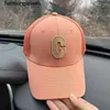 Gorra de béisbol con tapa dura grande C versátil para niñas en primavera y verano que muestra caras pequeñas gorra con lengua de pato sombrero de protección solar de moda coreana