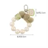 Keychains Cute Pearl Hair Ball Key Chain Pendant Small Color Bear Decoration Creative Gift for