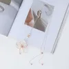 1 bit stor blommametallhänge Långt halsband collier femme tröja kedja halsband för kvinnor