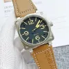 New Mens Watches Three Es 46mm Size Automatic Mechanical Watch Designer Wristwatches High Quality Top Brand Leather Strap Fashion Gift