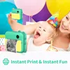 Digitale camera's Kinderen Instant camera printcamera voor kinderen 1080p Video PO digitale camera met printpapier Verjaardagscadeau voor Child Girl Boy 230518