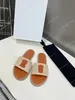 Designer Sandals Women Slides Triomphe Gladiator Sandal Fisherman Straw Mules Raffia Woven Hemp Slippers Summer Flat Slides