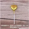 Kerzen Kuchen Dekoration Kerze Kuchen Pick Ornament Liebe Sterne Form für Valentinstag Geburtstag Party Supplies Golden Drop Lieferung Dh374