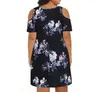 Plus size jurken grote size kleding 2023 zomer losse vrouw jurk elegant sexy off de schouderbloemen bedrukte moeder vestidos 230519