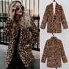 Femmes fausse fourrure KALENMOS manteau d'hiver femmes léopard longs manteaux et vestes 2023 arrivée vêtements Streetwear femme veste grande taille