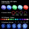 Luci a LED sommergibili impermeabili IP68 integrate in 10 perline LED con 24 tasti Telecomando 16 colori che cambiano lampada da notte subacquea Tea Light Vase Wedding Party