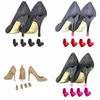 Pièces de chaussures Accessoires 50 paires / Lot Bouchon de talon Rose Talon haut Antidérapant Silicone Protecteurs Stiletto Dancing Covers For Bridal Wedding Party 230518