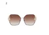 Lunettes de soleil Cadre de luxe Femmes Pearl Square Shades UV400 Vintage Glopes2075