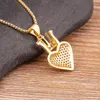 Ny Creative Design Heart Crown Pendant Handgjorda Zircon Women Charm Necklace Ornament Novalitetsgåvor Party Jewelry