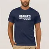 Camisetas masculinas 2023 FashionPrint de Summer Print Obama o último dia em camiseta de escritório para homens equipados com novidades e mulheres