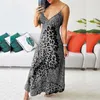 Vestidos casuais Mulheres sem costas de verão Vestido havaiano sem mangas elegante clube sexy maxi maxi manto femme roupas vestidos