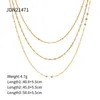 Chains Minimalist Gold Color Twist Rope Chain Necklaces For Women Stainless Steel Multi-layered Choker Pendant Jewelry Gift