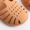 Sandalen zomer kinderen meisjes sandalen zachte non-slip prinses schoenen baby meisjes strand flat schoenen jongens casual Romeinse slippers AA230518