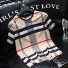 Novas camisetas masculinas de verão de seda de gelo manga curta impressão xadrez impressão de carta designer tendência jovem tamanho grande S-XXXL