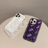 شبكة شبكة تصميم شبكية تصميم هاتف iPhone 13 Pro 11 12Pro Max 14Pro Plating Soft Silicone Coque