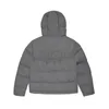 Trapstar londres decodificado com capuz puffer 2.0 gradiente preto jaqueta masculina bordado térmico com capuz masculino casaco de inverno topos 31