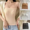 Camisoles & Tanks Summer Bra Seamless Crop Tops Sports Spaghetti Strap Vest Top Women Sexy Built In Off Shoulder Sleeveless Camisole