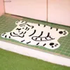 Teppiche Korean Muziktigers Plüschmatte Badezimmer Teppich Netter fetter Tiger Schlafzimmer Weicher Teppich Anti-Rutsch-Fußmatten Bett neben Dekoration Geschenk Home T230519