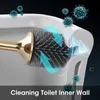 Escovas de vaso sanitário suportes gesew pincel de silicone ferramentas de limpeza doméstica manusear produtos acessórios de banheiro conjuntos de luxo 230518