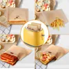 Cake Tools 10 pcsset Reusable Toaster Bag Non Stick Bread Sand Bags Fiberglass Toast Microwave Heating Pastry 230518