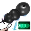 Adult Toys 18cm Huge Anal Plug Inflatable Expansion Big Silicone Butt Sex for Women Men Prostate Massage 230519