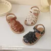 Sandalias para niños, sandalias para niñas, zapatos planos, verano, bebés, niños, sandalias de playa huecas, moda, Color sólido, zapatillas para niñas pequeñas, 2023 AA230518