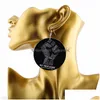 Dangle Lustre Lettre Initiale Black Lives Matter Boucles D'oreilles Pour Les Femmes Bijoux De Mode Poing Grand Cercle De Déclaration Grand Hoo Dhgarden Dhco3