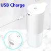 Liquid Soap Dispenser USB -laddning av automatisk induktionsskum SOAP Dispenser Smart Liquid Soap Dispenser Auto Touchless Hand Washer For Kitchen Badrum 230518