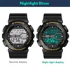 Relojes de pulsera 2023 Cuarzo 4 botones Una variedad de estilos Relojes electrónicos deportivos geniales Reloj digital Led Honhx a prueba de agua