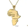 Naszyjniki wisiorek Afryka Kongo Algieria Mapa Naszyjnik Modna AllMatch dla mężczyzn i kobietpendant upuszczenie biżuterii wisiorki Dhyoo