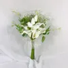 Hochzeitsblumen, Braut, Verlobung, handgefertigt, kleine künstliche Blumensträuße, Po-Requisiten, Blumenstrauß, weißes Dekor