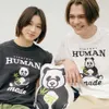 Sweats à capuche pour hommes Sweatshirts Frog Drift Human Streetwear Harajuku Cartoon Slub Cotton Casual Vintage Loose Oversized T-Shirt Tops Tees for Men Unisex