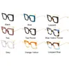 Zonnebrillen frames mode vierkant oranje geel glazen frame dames merkontwerper transparante oversized bril big optische uv