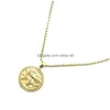 Pendant Necklaces Unisex 316L Stainless Steel Cool Goldcolor Medusa Clean Stone Chain Drop Delivery Jewelry Pendants Dhzyu
