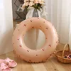 Inflatable Floats Tubes Children's Ring Floating Vintage Stripe Water Sports Swimming Pool Party P230519