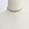 Collane con ciondolo Gioielli fatti a mano in stile Boho Collana in lega di perline di cristallo colorate da 2 mm per regalo da boutique girocollo corto alla moda da donna