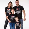 Familjsmatchande kläder 2022 Familj Julskjorta Bomull Familj Matchande Set pappa mamma barn t-shirt baby jumpsuit matchande pyjamas julkläder gåva G220519