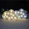 Night Lights Cloud Shape LED Light Blue White Plast IP42 Lamp Home Bedroom Living Room Wall Decor Battery Powered