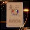 Charm armband handgjorda 7 chakra pärlbask