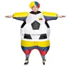 Autres fournitures de fête de fête Accessoire de club de football Costume gonflable pour fan de ballons de football Blow Up Soccer Halloween Suppl de Noël Dhkfz