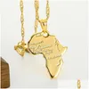 Pendant Necklaces Africa Congo Algeria Map Necklace Fashion Allmatch For Men And Womenpendant Drop Delivery Jewelry Pendants Dhyoo