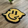 Carpets Trippy Smile Tufting Rug Handmade Bedroom Kitchen Toilet Mat Funny Custom Smile Rug Non-Slip Abosrbent Bath Doormat T230519