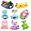 Opblaasbare drijvers Tubes Tafel Baby Zwemringstoel Drijvende Sunshade Kinderzwemring Interessant Zwembad Badbad Bad Party Toy Swim Ring P230519