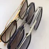 Gouden metaalbruin gearceerde vierkante zonnebrillen mannen zomermode bril Gafas de sol ontwerpers tinten occhiali da sole uv400 eyewearvw6uu