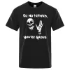 Skeleton Ah No Thank You Re Gross T-Shirt Herren Casual Loose T-Shirts Sommer Baumwolle Luxus Tops Mode
