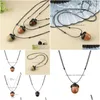 Pendant Necklaces Vintage Screwable Ebony Acorn Gawu Box Long Necklace Pine Design 40Gb Drop Delivery Jewelry Pendants Dhmcw