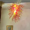 Lyxig vintage hänge ljus matsal sovrum sovrum hem blåst glas ljuskrona hängande lampa